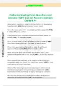 California Boating Exam Questions and  Answers &lpar;100&percnt; Correct Answers&rpar; Already  Graded A&plus; 