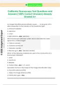 California Fluoroscopy Test Questions and  Answers &lpar;100&percnt; Correct Answers&rpar; Already  Graded A&plus;