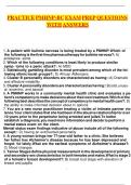 Practice PMHNP-BC Exam Prep Questions with Answers