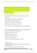 HESI RN Compass Exit Exam V1 NGN &vert; Latest Updated Questions with 100&percnt; Correct  Answers &vert; Verified Test Bank 2025&sol;2026 A&plus; 