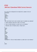 PNM 300 Test 1 Questions With Correct Answers