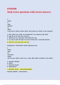 PNM300 final review questions with correct answers