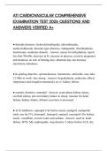 ATI CARDIOVASCULAR COMPREHENSIVE EXAMINATION TEST 2026 QUESTIONS AND ANSWERS VERIFIED A&plus;