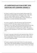 ATI CARDIOVASCULAR EXAM SCRIPT 2026 QUESTIONS WITH ANSWERS GRADED A&plus;