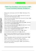 CFESA Gas Questions and Answers &lpar;100&percnt;  Correct Answers&rpar; Already Graded A&plus; 