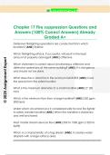 Chapter 17 Fire suppression Questions and  Answers &lpar;100&percnt; Correct Answers&rpar; Already  Graded A&plus;