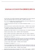 American Lit 2 Unit III Test &lpar;NEMCC&rpar; With Correct Answers