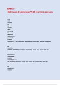 BMGT 364 Exam 1 Questions With Correct Answers