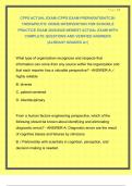 CPPS ACTUAL EXAM /CPPS EXAM PREPARATION/TCIS THERAPEUTIC CRISIS INTERVENTION FOR SCHOOLS PRACTICE EXAM 2025/2026 NEWEST ACTUAL EXAM WITH COMPLETE QUESTIONS AND VERIFIED ANSWERS |ALREADY GRADED A+|