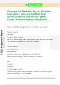 Cicerone Certified Beer Server&comma; Cicerone  Beer Server&comma; Cicerone Certified Beer  Server Questions and Answers &lpar;100&percnt;  Correct Answers&rpar; Already Graded A&plus;