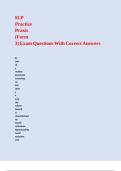 SLP Practice Praxis &lpar;Form 3&rpar; Exam Questions With Correct Answers 