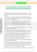 CIS 109 Questions and Answers &lpar;100&percnt;  Correct Answers&rpar; Already Graded A&plus; 