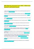  D664 Objective Assessment Exam &lpar;2025 &sol; 2026&rpar; Actual Questions and Revised Answers  