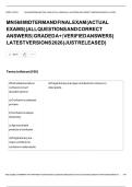 MN 568 MIDTERM AND FINAL EXAM &lpar;ACTUAL EXAMS&rpar; &vert; ALL QUESTIONS AND CORRECT ANSWERS &vert; GRADED A&plus; &vert; VERIFIED ANSWERS &vert; LATEST VERSIONS 2026 &lpar;JUST RELEASED&rpar;