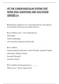 ATI THE CARDIOVASCULAR SYSTEM STUDY GUIDE 2026 EXAM QUESTIONS AND SOLVED ANSWERS