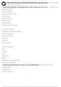 CMN 350 Psychiatric-Mental Health Nursing Exam &num;3  Exam Questions and Answers 100&percnt; Pass &vert;Verified &vert;ACTUAL 2025&sol;2026 Updated Cheat Sheet