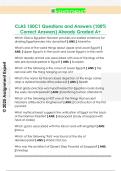 CLAS 150C1 Questions and Answers &lpar;100&percnt;  Correct Answers&rpar; Already Graded A&plus;