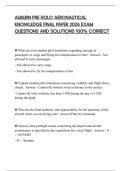 AUBURN PRE-SOLO AERONAUTICAL KNOWLEDGE FINAL PAPER 2026 EXAM QUESTIONS AND SOLUTIONS 100&percnt; CORRECT