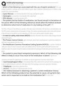 NCMA pharmacology  Exam Questions and Answers 100&percnt; Pass &vert;Verified &vert;ACTUAL 2025&sol;2026 Updated Cheat Sheet