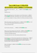 Nurs 6100 Exam 1 UPDATED  QUESTIONS AND CORRECT ANSWERS
