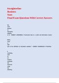 Straighterline Business Stats Final Exam Questions With Correct Answers 
