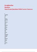 Straighterline Business Stats Exam Questions With Correct Answers 