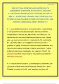 MSN 621 FINAL EXAM 2025&comma; ADVANCED HEALTH ASSESSMENT QUESTIONS&comma; MSN CLINICAL DECISION MAKING EXAM&comma; NURSING STUDY GUIDE PDF&comma; GRADED A&plus; MSN 621&comma; NURSE PRACTITIONER FINAL EXAM 2025&sol;2026 NEWEST ACTUAL EXAM WITH COMPLETE QUESTIONS AND  VERIFIED ANSWERS &vert;ALREADY