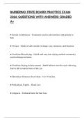 BARBERING STATE BOARD PRACTICE EXAM 2026 QUESTIONS WITH ANSWERS GRADED A&plus;