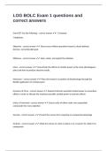 LOG BOLC Exam 1 questions and correct answers 