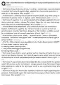 ASE - Auto Maintenance and Light Repair Study Guide Questions and An- swers 