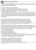 EMS Operations Practice Exam Exam Questions and Answers 100&percnt; Pass &vert;Verified & Updated&vert;ACTUAL 2025&sol;2026 Cheat Sheet