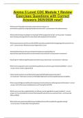 Ammo 5 Level CDC Module 1 Review Exercises Questions with Correct Answers 2025&sol;2026 new&excl;&excl;