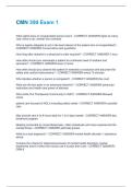CMN 350 Exam 1 Questions And Answers With Verified Study Solutions Updated Solutions