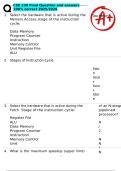 CSE 230 Final Question and answers  100&percnt; correct 2025&sol;2026