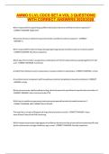 AMMO 5 LVL CDCS SET A VOL 3 QUESTIONS WITH CORRECT ANSWERS 2025&sol;2026 