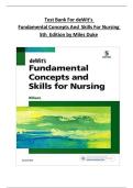 Test Bank deWit&rsquo;s Fundamental Concepts and Skills for Nursing &lpar;5th Edition&rpar; &ndash; Williams & Duke &ndash; Complete 