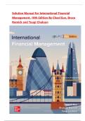 Solution Manual for International Financial Management&comma; 10th Edition By Cheol Eun&comma; Bruce Resnick and Tuugi Chuluun&comma; Chapter 1-21