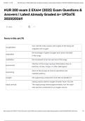 NUR 200 exam 2 EXAM &lpar;2025&rpar; Exam Questions & Answers &lowbar; Latest Already Graded A&plus; UPDATE 2025&lowbar;2026&excl;&excl; 