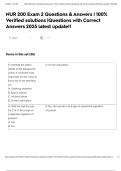 NUR 200 Exam 2 Questions & Answers &lowbar; 100- Verified solutions &lowbar;Questions with Correct Answers 2025 latest update&excl;&excl; 