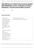 NUR 200 Exam 2 &lowbar;&lowbar; EXAM fully solved & updated 2025-2026&lpar;latest version verified for accuracy&rpar; &lpar;Questions &plus; Answers&rpar; Solved 100- Correct&excl;&excl; 