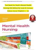 Gorman & Neeb&rsquo;s Mental Health Nursing &vert; Linda M&period; Gorman 6th Edition &vert; Test Bank 2025&ndash;2026 Update