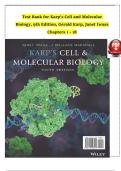 Karp&rsquo;s Cell and Molecular Biology &vert; Gerald Karp 9th Edition &vert; Test Bank 2025&ndash;2026 Update