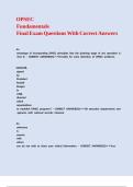 OPSEC Fundamentals Final Exam Questions With Correct Answers