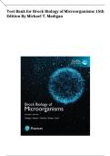 Test Bank for Brock Biology of Microorganisms &lpar;15th Edition&rpar; by Madigan & Martinko &ndash; Latest Guide&comma; A&plus; Conten