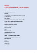 OPSEC Exam Questions With Correct Answers&period;