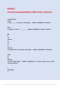 OPSEC test out exam questions with correct answers