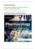 full test bank for  lilley's pharmacology for canadian health care  practice - e-book kindle edition  by kara sealock&comma; cydnee seneviratne  all chapters &parts &vert;verified answers