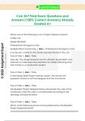 Con 367 Final Exam Questions and  Answers &lpar;100&percnt; Correct Answers&rpar; Already  Graded A&plus;