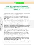CON 367 Final Exam Questions and  Answers &lpar;100&percnt; Correct Answers&rpar; Already  Graded A&plus;