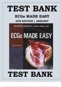 Test Bank for ECGs Made Easy&comma; 6th Edition &vert; Barbara J&period; Aehlert &vert; Latest 2025&sol;2026 Update &vert; Verified Questions & Answers